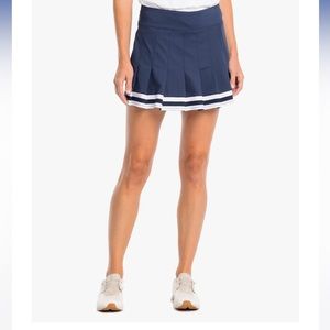 Navy Southern Tide pleated Varsity Skort